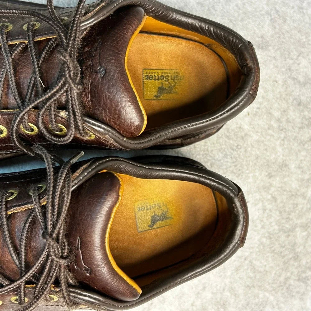Men's Irish Setter Voyager 3853 Brown Leather Oxford Work Shoes 9.5D Slip Resist